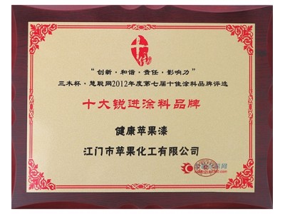 2012年十大銳進涂料品牌