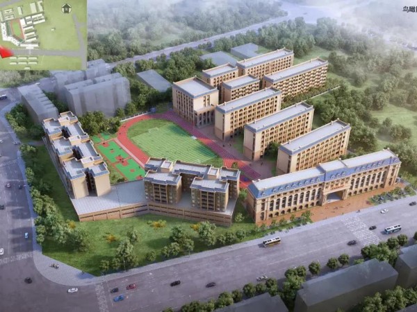 健康蘋果助力賀州現代高級中學，打造真石漆外墻綠色校園